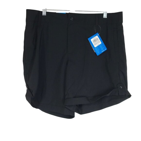 COLUMBIA -WOMEN'S 16 X 4L- - BLACK ACTIVE FIT POLYESTER OMNI-SHADE COURT SHORTS - Picture 1 of 10